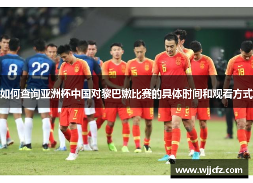 如何查询亚洲杯中国对黎巴嫩比赛的具体时间和观看方式